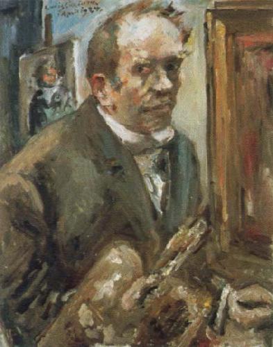 Lovis Corinth self portrait with palette